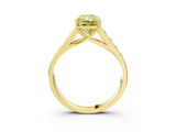 Yellow gold Fancy Yellow Radiant  Solitaire Channel-Set Diamond Engagement Ring with Four-Prong Setting_34