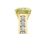 Yellow gold Fancy Yellow Radiant  Solitaire Channel-Set Diamond Engagement Ring with Four-Prong Setting_36
