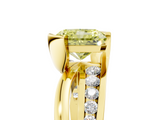 Yellow gold Fancy Yellow Radiant  Solitaire Channel-Set Split Shank Ring with Tension Prong Setting_8
