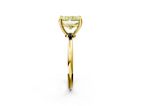 Yellow gold Fancy Yellow Radiant  Solitaire Diamond Ring with 4-Prong Setting on a Classic Band_5