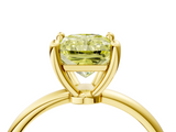 Yellow gold Fancy Yellow Radiant  Solitaire Diamond Ring with 4-Prong Setting on a Classic Band_7