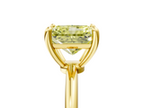 Yellow gold Fancy Yellow Radiant  Solitaire Diamond Ring with 4-Prong Setting on a Classic Band_8