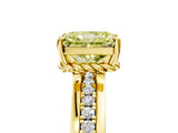 Yellow gold Fancy Yellow Radiant  Solitaire Diamond Ring with Channel Set Band and Six-Prong Setting_54