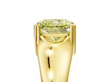 Yellow gold Fancy Yellow Radiant  Solitaire Diamond Ring with Six-Prong Cathedral Setting_37