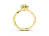 Yellow gold Fancy Yellow Radiant  Solitaire Diamond Ring with Six-Prong Setting and Tapered Band_20