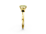 Yellow gold Fancy Yellow Radiant  Solitaire Diamond Ring with Six-Prong Setting on a Classic Band_5
