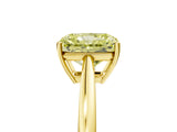 Yellow gold Fancy Yellow Radiant  Solitaire Diamond Ring with Split Shank and Four-Prong Setting_17