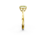 Yellow gold Fancy Yellow Radiant  Solitaire Diamond Ring with Split Shank and Four-Prong Setting_22