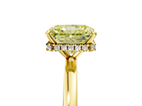 Yellow gold Fancy Yellow Radiant  Solitaire Engagement Ring with Cathedral Band and Four-Prong Setting_26