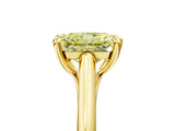 Yellow gold Fancy Yellow Radiant  Solitaire Engagement Ring with Six-Prong Setting and Classic Band 5
