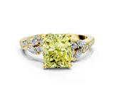 Yellow gold Fancy Yellow Radiant  Solitaire Marquise Twist Band with Six-Prong Setting_59