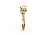 Yellow gold Fancy Yellow Radiant  Solitaire Marquise Twist Band with Six-Prong Setting_61