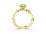 Yellow gold Fancy Yellow Radiant  Solitaire Marquise Twist Band with Six-Prong Setting_62