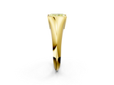 Yellow gold Fancy Yellow Radiant  Solitaire Tension Set Diamond Ring_22