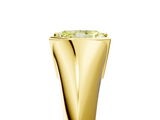 Yellow gold Fancy Yellow Radiant  Solitaire Tension Set Diamond Ring_25
