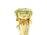 Yellow gold Fancy Yellow Radiant  Solitaire Twist Band with Pavé Accents and Four-Prong Setting_24
