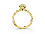 Yellow gold Fancy Yellow Radiant  Solitaire Twisted Band Prong Set Engagement Ring_64