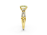 Yellow gold Fancy Yellow Radiant  Three-Stone Diamond Ring with Pavé Split Shank and Four-Prong Setting_47
