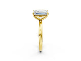 Yellow gold Fancy Yellow Radiant  and Emerald Cut Toi Moi Ring with Prong Setting_48