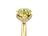 Yellow gold Fancy Yellow Round  Brilliant Solitaire Engagement Ring with Six-Prong Setting and Classic Band_5