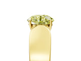 Yellow gold Fancy Yellow Round Cut Diamond Channel Set Solitaire Ring with Four-Prong Setting_41