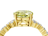 Yellow gold Fancy Yellow Round Cut Diamond Scattered Round Accent Ring with Prong Setting_16