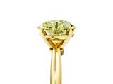 Yellow gold Fancy Yellow Round Cut Diamond Solitaire Ring with Six-Prong Setting and Classic Band_33
