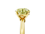 Yellow gold Fancy Yellow Round Cut Diamond Solitaire Ring with Six-Prong Setting and Classic Band_64