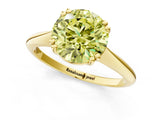 Yellow gold Fancy Yellow Round Cut Solitaire Diamond Ring with Six-Prong Setting and Classic Band_13