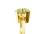 Yellow gold Fancy Yellow Round  Cut Solitaire Ring with Four-Prong Setting and Classic Band_5