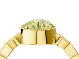 Yellow gold Fancy Yellow Round  Milgrain Marquise Diamond Twist Band Ring_66