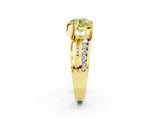 Yellow gold Fancy Yellow Round  Solitaire Channel-Set Split Shank Ring with Tension Prong Setting_5