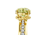 Yellow gold Fancy Yellow Round  Solitaire Diamond Ring with Channel Set Band and Six-Prong Setting_34