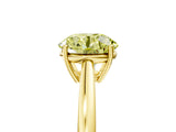 Yellow gold Fancy Yellow Round  Solitaire Diamond Ring with Split Shank and Four-Prong Setting_17
