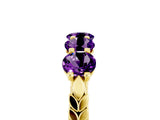 Yellow gold Five-Stone Round Amethyst Prong-Set Band_23