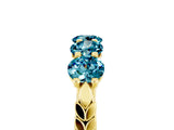 Yellow gold Five-Stone Round Blue Topaz Prong-Set Band_23