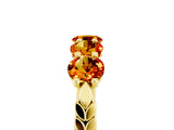 Yellow gold Five-Stone Round Citrine Prong-Set Band_23