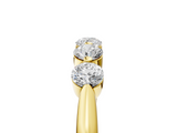 Yellow gold Five-Stone Round Diamond Half-Eternity Band with Prong Setting_9