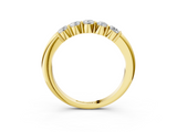 Yellow gold Five-Stone Round Diamond Prong Set Half-Eternity Band_27