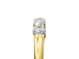 Yellow gold Five-Stone Round Diamond Prong Set Half-Eternity Band_29