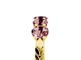 Yellow gold Five-Stone Round Morganite Prong-Set Band_23