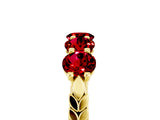 Yellow gold Five-Stone Round Ruby Prong-Set Band_23