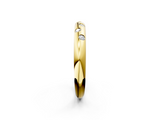 Yellow gold Flush Set Round Diamond Comfort Fit Band_74