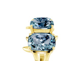 Yellow gold Four-Stone Elongated Cushion Aquamarine Band with Nature-Inspired Prong Setting_11