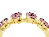 Yellow gold Four-Stone Elongated Cushion Morganite Band with Nature-Inspired Prong Setting_10