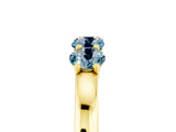 Yellow gold Four-Stone Round Aquamarine Prong-Set Band_23