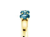 Yellow gold Four-Stone Round Blue Topaz Prong-Set Band_23