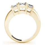 Yellow gold Four-Stone Round Cut Diamond Ring with Prong Setting 1