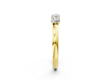 Yellow gold Four-Stone Round Diamond Prong-Set Band_40