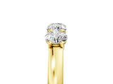Yellow gold Four-Stone Round Diamond Prong-Set Band_43